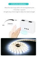 Tira De Luces LED Con Sensor De Movimiento DC 12V 1-5M Dimmable Impermeable Para Iluminación De Cocina Armarios Escaleras - details 6