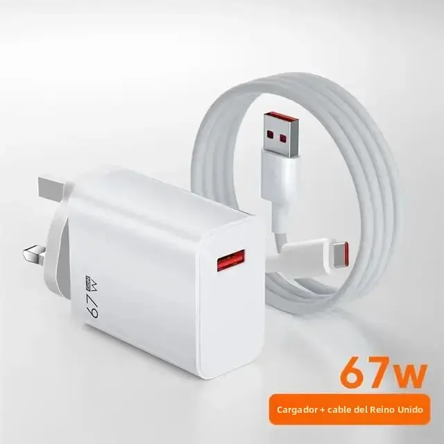 Cargador Super Rápido 67W USB Tipo-C Para Xiaomi 13 Ultra 12 11 Redmi K50 K60 Note 12T POCO F5 Mi Turbo Cable De Carga Rápida 6A - 1