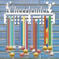 Estante De Medallas De Cheerleader Soporte Para Medallas De Deportes Metal Hierro Pequeño Montaje En Pared Decoración Para Casa Y Carreras - details 0