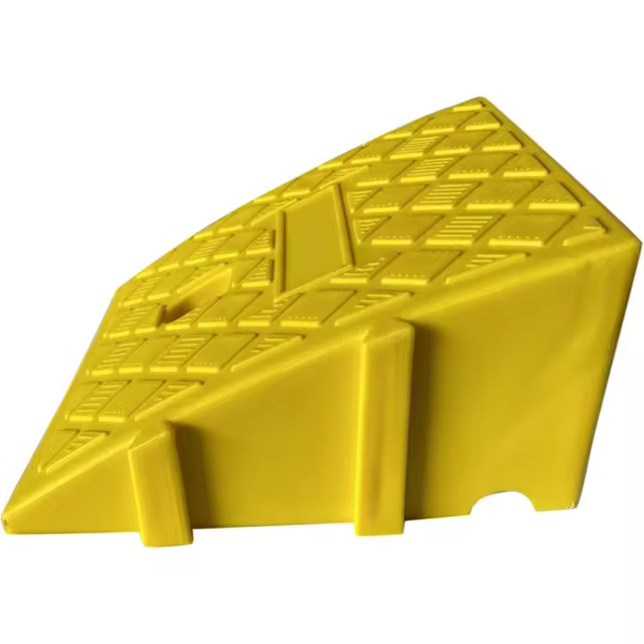 Brake Rampa-presión antideslizante portátil Resistencia para almohadillas de Rampa de Coche, para usar; Bicicletas Motocicletas en Coche, 25 × 27 × 11cm/25 × 27 × 13cm, Amarillo - 1