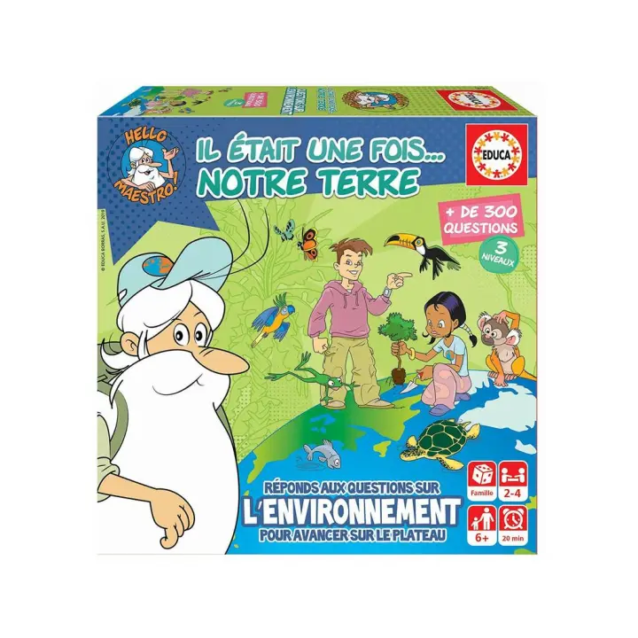 JUGUETILANDIA Juego de Mesa Il Était Une Fois... Notre Terre Educa 18162 - Preguntas y Aprendizaje - 1