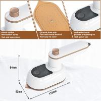 Mini Plancha Portátil, Planjar De Vapor De Mano Rotatoria 180 °, Calentamiento RáPido, With Cable, Legable, Planjar De Vapor, Soporte Para Planjar En Seco y HúMedo Para Ropa de viaje - details 1