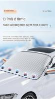 Cubierta De Parabrisas Para Coche Impermeable Protector Solar Magnético Cubierta Frontal De Ventilación Material De Poliéster - details 4