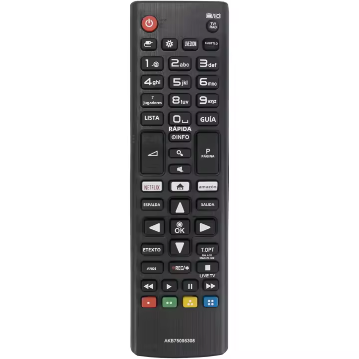 Control Remoto Universal AKB75095308 Para TV Compatible Con Modelos 32LJ610V 43UJ634V 49UJ634V 55UJ634V 65UJ634V 43UJ6309 49UJ6309 60UJ6309 65UJ6309 - 1