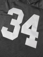 Camiseta De Fútbol Americano Para Hombres 34 Negro Con Bordado De Letras Malla Respirable Clásica Retro Para Adultos Uniforme De Soccer - details 6