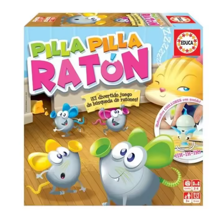 Pilla Pilla Ratón Juego de Mesa Familiar 18860 EDUCA - 1
