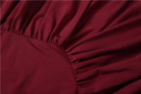 Vestido Elegante De Noche Para Mujer Sisterlinda Estilo Otoño Con Cuello En V Manga Larga Elegante Y Ajustado Maxi Bodycon - details 6