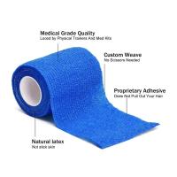 3Pcs Elástico De Banda Médica Para Deportes Autoadhesivo Para Tratamiento De Lesiones Y First Aid Kit Juego De Tiras Adhesivas Para Dedos De Mano Y Pies - details 3