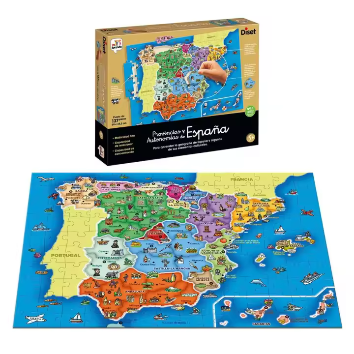 Diset Provincias De España Multicolor - 1