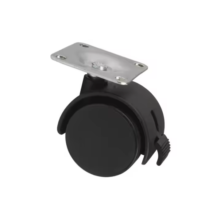 Rueda de plástico con placa de 42 mm y freno con diámetros desde 30 mm hasta 50 mm COFAN - 1