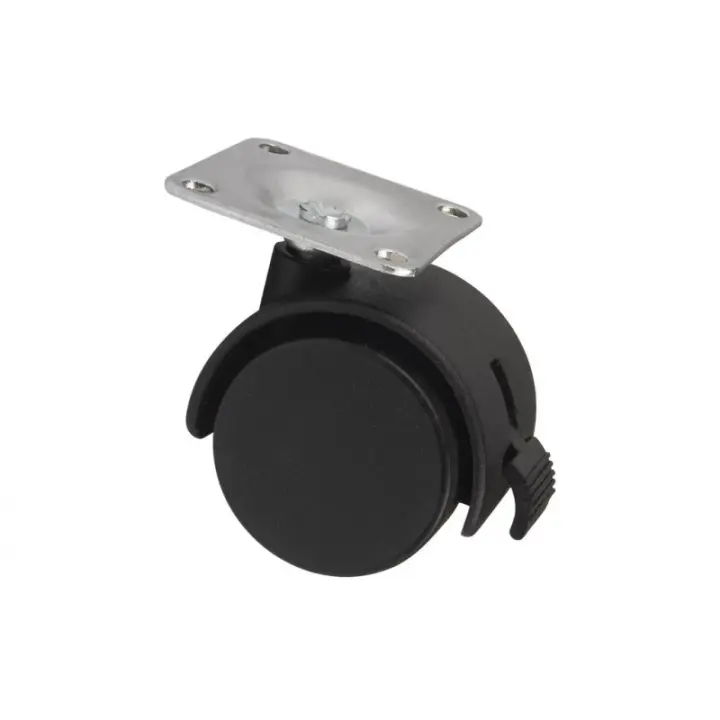 Rueda de plástico con placa de 42 mm y freno con diámetros desde 30 mm hasta 50 mm COFAN - 1