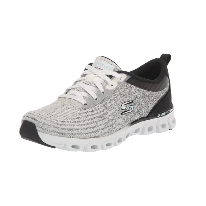 Skechers 104325 WBK - Zapatillas Deportivas Mujer Blancas y Negras - Talla 39 EU - 1