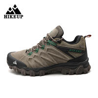 Zapatos De Senderismo De Cuero HIKEUP De Alta Calidad Duraderos Para Hombres Deportes Al Aire Libre Trekk Ing Subida Caza Zapatillas Respirables Talla True - details 20