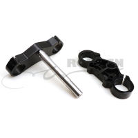 Aluminio 22mm 7/8" Manillar Riser Montaje Baras 45MM Invertido Absorbedor De Choque Dispositivo De Dirección Placa Superior E Inferior Piezas De Motocicleta Negro Duradero - details 4