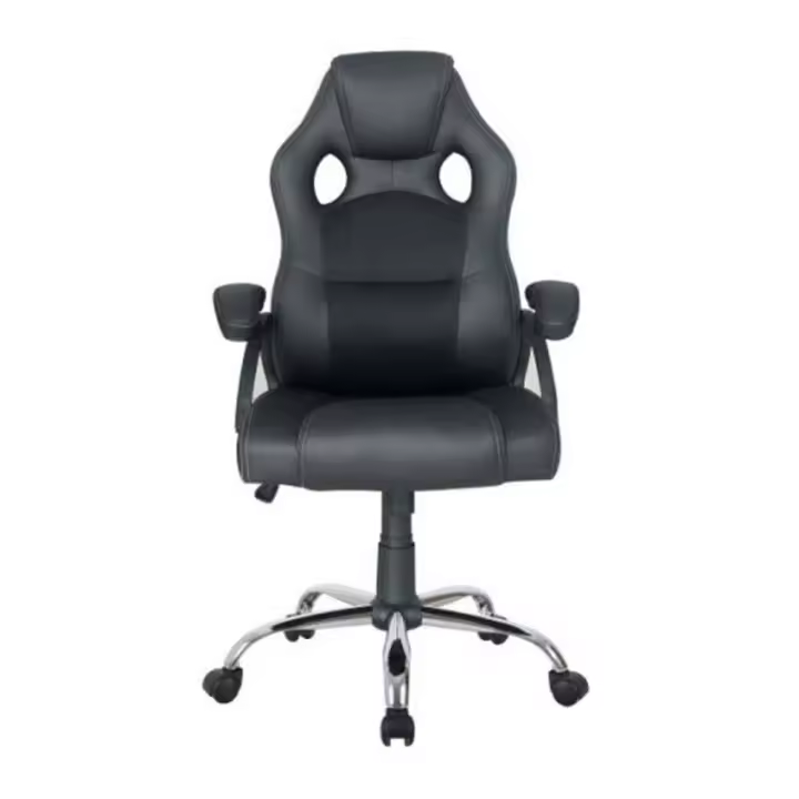 Silla de oficina equip 651016 negra respaldo acolchado ergonomica - 1