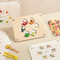 Tablero De Dibujo Arcoíris Montessori Juguete Educativo De Aprendizaje Por Color Para Niños De 1 a 3 Años Juego De Madera - details 15