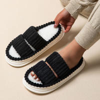 Zapatillas De Plataforma Casual Para Mujer Zapatos Elegantes De Diseñador Para El Hogar Zapatos Planos De Moda Populares Para Niñas Tamaño Grande Abierto Al Aire Interior - details 4