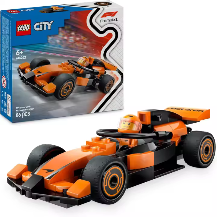 Lego 60442 Piloto de F1 con Coche McLaren Lego City - 1