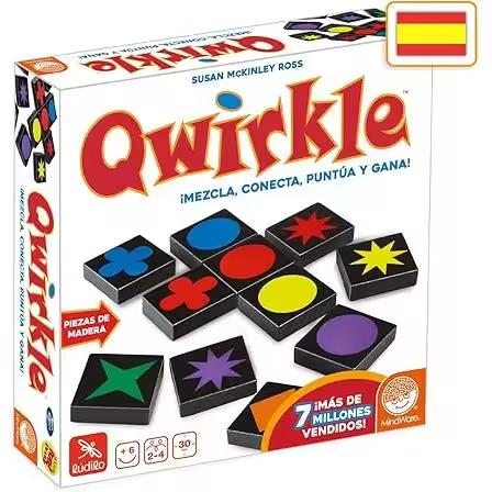 Qwirkle Juego De Mesa Lúdilo - Piezas de Madera, 6 Años o Más, De 2 a 4 Jugadores - 1