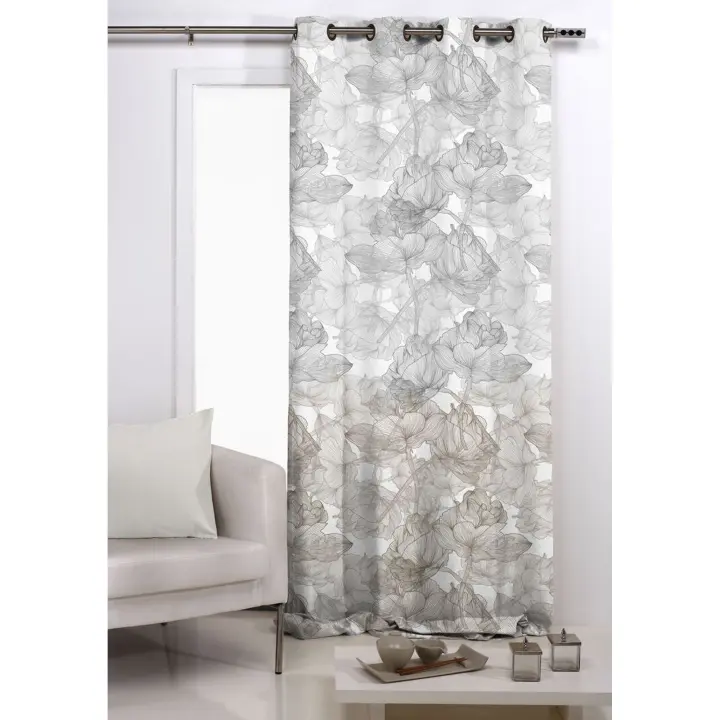 TEJIDOS REINA  Cortina ollados Modelo: lujo  - Medida Cortina Ollados 140x260 Cm - 1