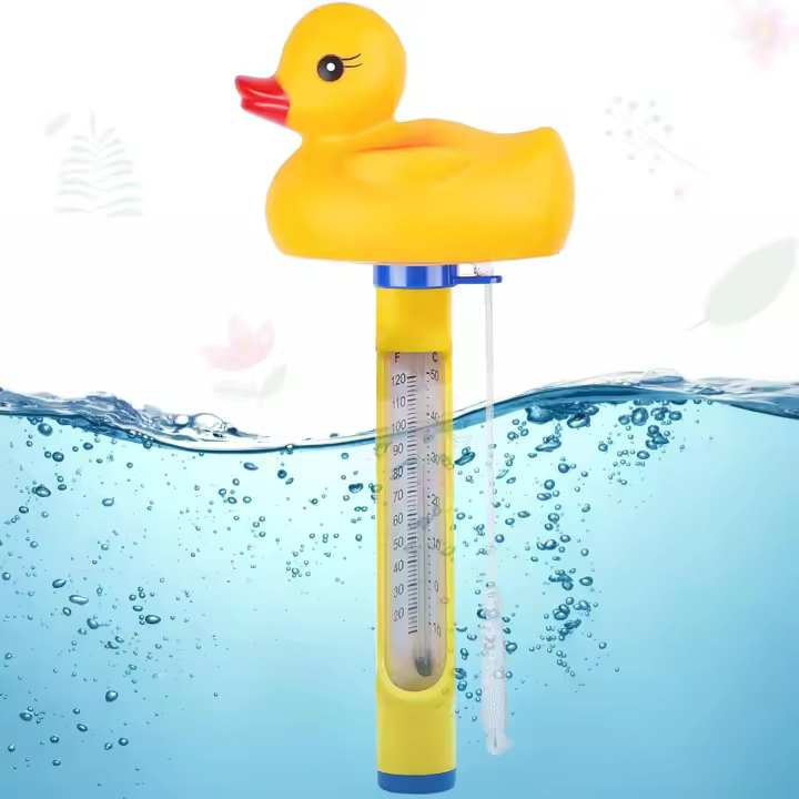 Termómetro de piscina flotante, termómetro de Agua de dibujos animados, termómetro de Estanque, estanques de peces, acuarios - 1