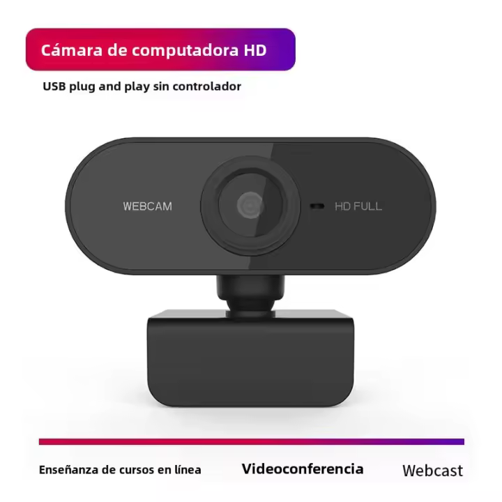 Cámara De Computadora HD USB Con Micrófono Integrado Cámara De Red USB Para Videoconferencias Y Streaming Resolución Máxima 1920x1080 - 1