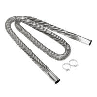 Pipeta De Escape De Acero Inoxidable Para Calentadores De Aire Y Generadores De Combustible Diesel Longitud 200cm Con Dos Clip Para Calefacción De Coches - details 1