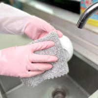 Pazos De Bambú Para Lavar Platos Y Limpiar Estufa Rags De Fibra De Carbonato De Bambú Fuerte Para El Hogar Y Cocina - details 5
