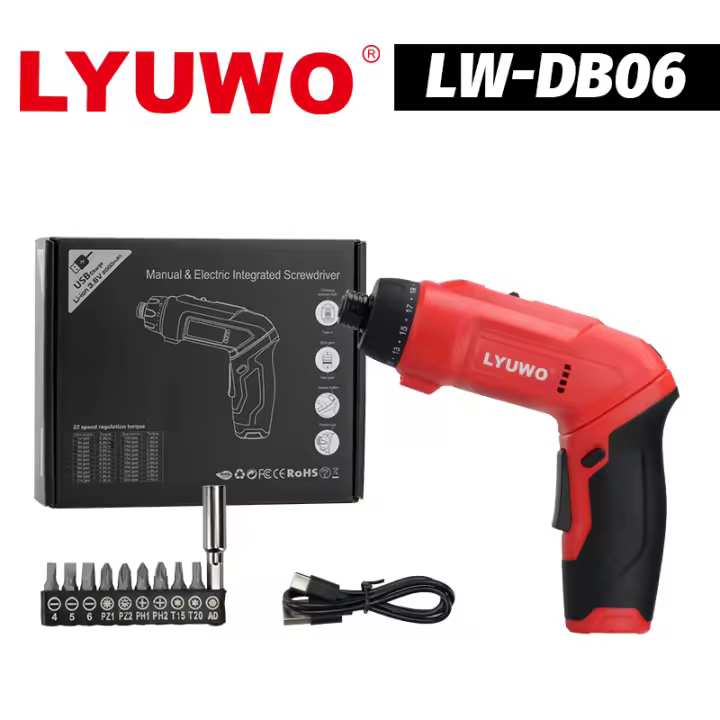 Set De Herramientas Eléctricas LYUWO 3.6V Para Mantenimiento Y Reparación Doméstico Batería De Litio 1800mAh Multifuncional Mini Pluma - 1