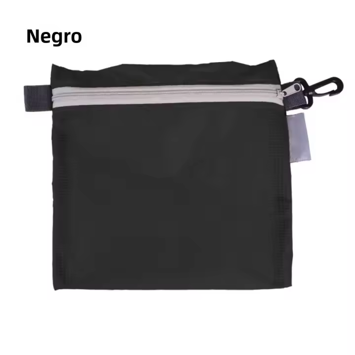 Bolsa Impermeable Para Exteriores Con Gancho Y Cierre De Cremallera Para Camping Y Senderismo 4 Colores Negro Verde Naranja Azul - 1