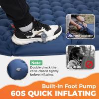 Alfombra De Dormir Doble Para Camping Externo Inflable Extra Ancha Matrícula Plegable Ultraligera Alfombra De Aire Para Acampar - details 2
