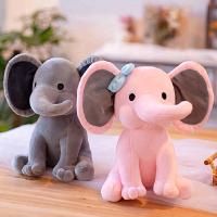 Elegante Muñeco De Peluche Elefante Para Baño De Fetiche De Nacimientos Regalo Perfecto Para Bebés Recién Nacidos Y Graduaciones Material De Poliéster Relleno De Algodón PP - details 4