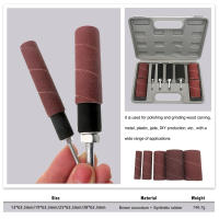 Kit De Mando Elíptico 20pcs Con Caja Sandía De Banda De Mando Y Mandril De Goma Para Herramienta Rotativa De Carpintería - details 3
