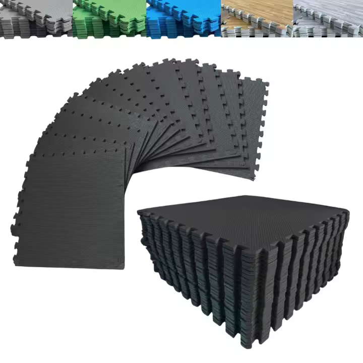 JOWY Pack Esterilla Protector de Suelo Multifuncional – Tatami Puzzle para Gimnasio, Fitness y Uso Doméstico – Alfombra de Espuma Suave de Máxima Protección para Cualquier Superficie - 1