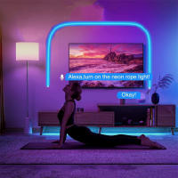 Tira De Luz LED Neón Inteligente Tuya Compatible Con Alexa Y Google Home Control Remoto WiFi Bluetooth Impermeable 12V Para Sala De Estar - details 2