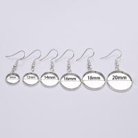 10pcs Caballete De Pendiente Redondo De 10-25mm Para Manualidades De Joyería DIY Base De Oreja Encaje De Vidrio Y Joyería De Cabeza - details 12