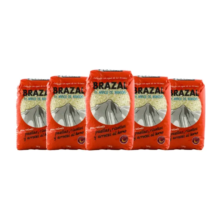 Arroz redondo variedad Maratelli Brazal 1 kg x 5 paquetes. Total de 5 kg - 1
