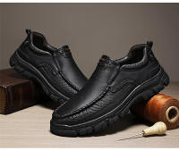 Zapatos Casuales Para Hombre Nuevos Moda Con Cuero Genuino Hechos a Mano Zapatillas De Conducción Slip-on Planos Mocasines Transpirables Y Masajeados Para Caminar - details 15