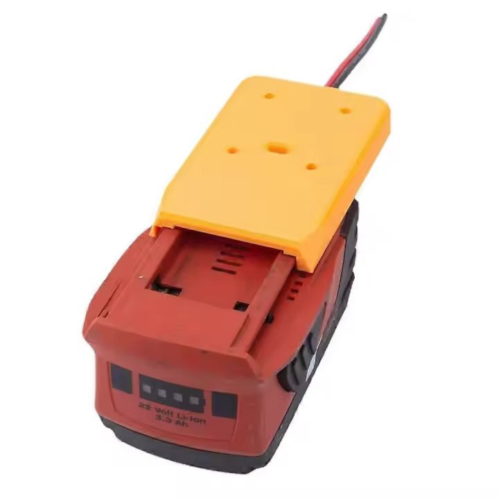 Adaptador para Hilti 22V B22 CPC badería Dock conector robótica 14awg (no incluye la badería) - 1