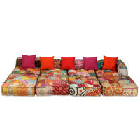vidaXL Puf modular de 4 plazas Cojín Decorativo de Asiento Cojines de muebles de salon - details 0