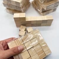 20PCS Bloques De Madera Cuadrados De 2CM Cubos De Madera Deshechos Para Manualidades DIY Material De Modelo - details 1