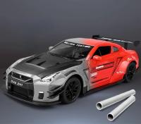 Nissan GTR R35 De 1:24 Coche Deportivo Diecast Modelo De Metal Juguete Para Colección Simulación Con Retroceso Para Niños - details 3