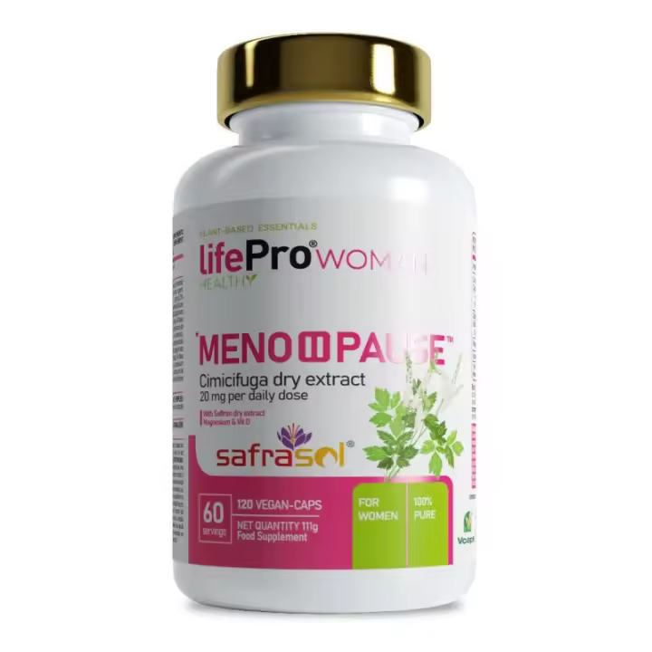 LIFE PRO NUTRITION MENO PAUSE 120 VCAPS - Ayuda a Mitigar los Episodios de la MenoPausia - Mejora Bienestar General - 1