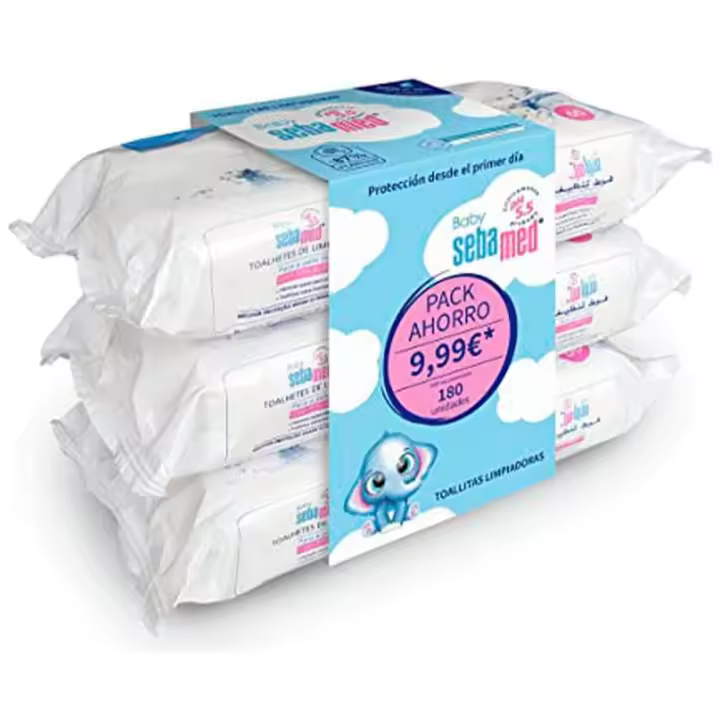 Baby Toallitas Limpiadoras Lote 3 X 60 Pz - 1