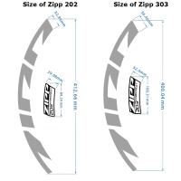 Pegatinas De Bicicleta Zipp Firecrest Para Ruedas De Carbono 202 303 404 808 Decorativas Para Vuelco De Carretera - details 3