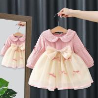 Vestido De Princesa Para Bebé Niña Con Lentejuelas Y Lazo Vestido Lindo Para Cumpleaños En Primavera Y Otoño Talla True to Size Material Poliéster - details 1