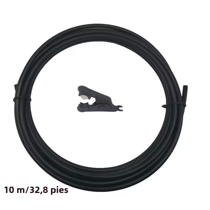 Tubo De PE Para Riegos Alimenticio Grado De Material 10M 1/4'' 6.35mm Negro Blanco Beige Para Sistemas De Riego Y Misting - 1
