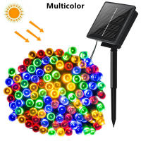 Luces Solares LED Para Exterior 12/22/32m Enredadera De Flores De Cuento De Fadas Decoración De Navidad Y Halloween Impermeables Para Fiesta En Jardín - details 1