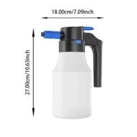 Eyector de espuma eléctrico portátil de 1,5 l, generador de espuma para lavado de autos, tipo pulverizador, recargable, neumático, pulverizador de agua a alta presión - details 9