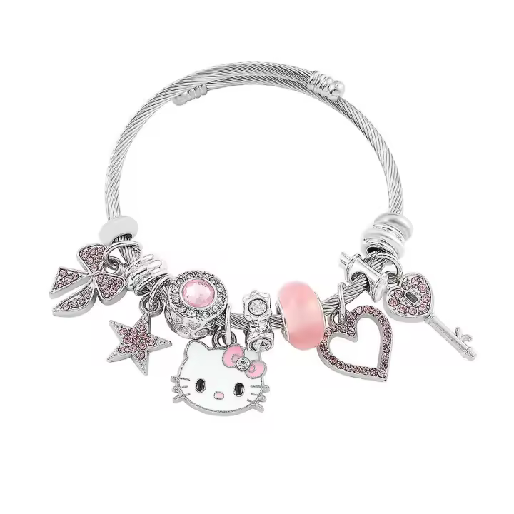 Para Mujer Niños Hello Kitty pulsera ajustable Accesorios - 1